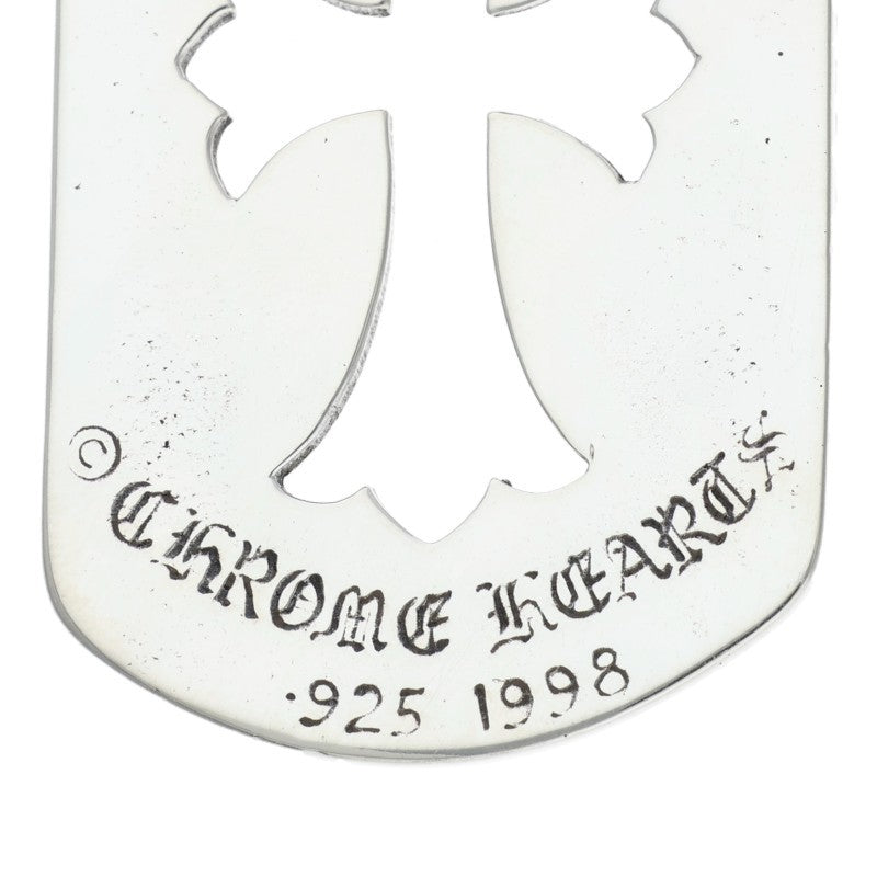 Chrome Hearts D TAG LRG CO CRS Silver Dog Tag Size ONE SIZE