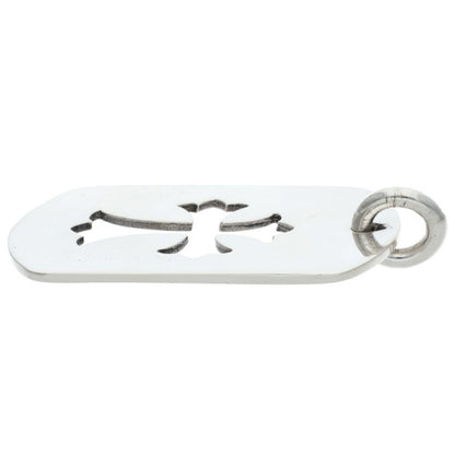 Chrome Hearts D TAG LRG CO CRS Silver Dog Tag Size ONE SIZE