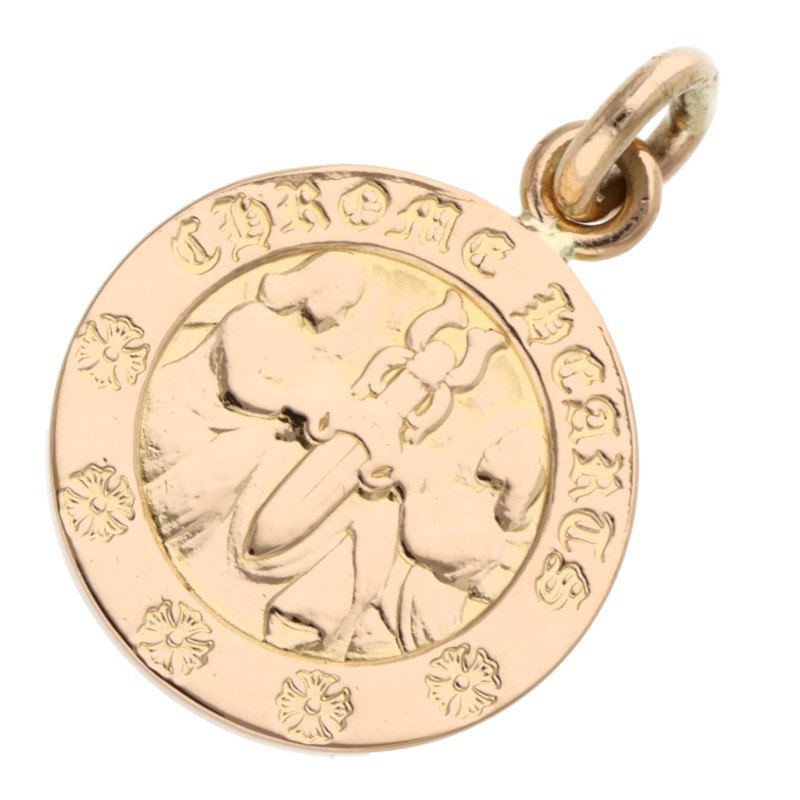 Chrome Hearts 22K Angel Medal V2 Gold Charm Size ONE SIZE