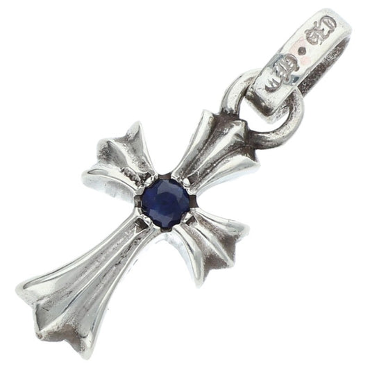 Chrome Hearts Baby Fat Cross 1 Sapphire Silver Size ONE SIZE