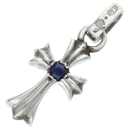 Chrome Hearts Baby Fat Cross 1 Sapphire Silver Size ONE SIZE