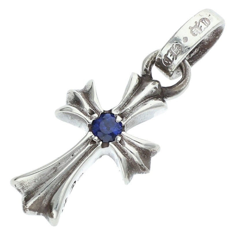 Chrome Hearts Baby Fat Cross 1 Sapphire Silver Size ONE SIZE