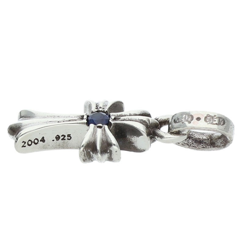Chrome Hearts Baby Fat Cross 1 Sapphire Silver Size ONE SIZE