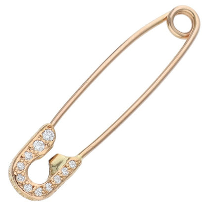 Chrome Hearts 22K Small Safety Pin Pave Size ONE SIZE