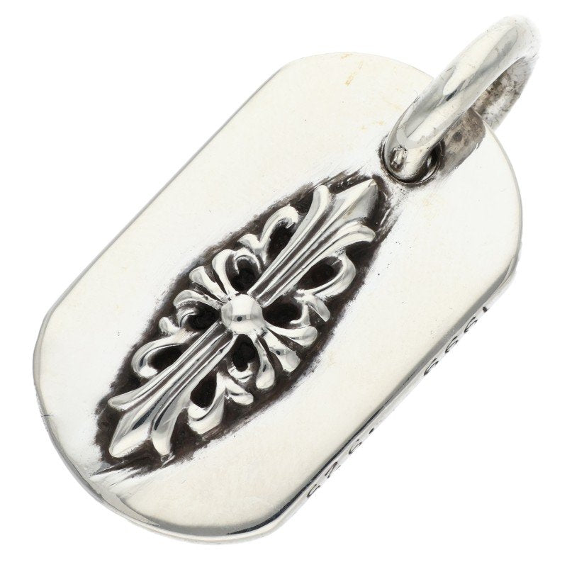 Chrome Hearts Raised Dog Tag Pendant 925 Size ONE SIZE