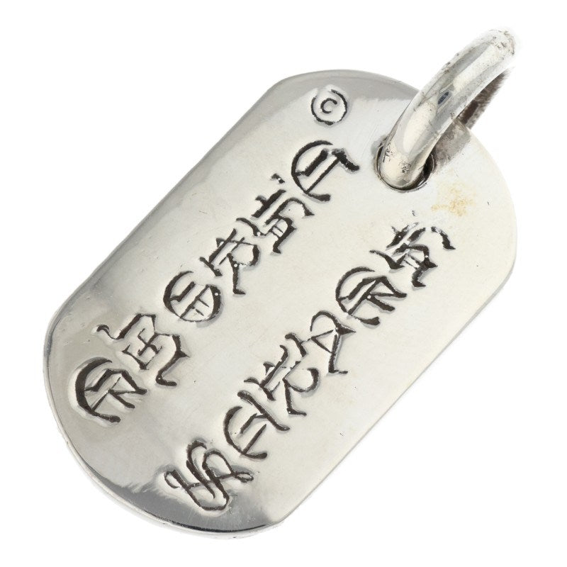 Chrome Hearts Raised Dog Tag Pendant 925 Size ONE SIZE