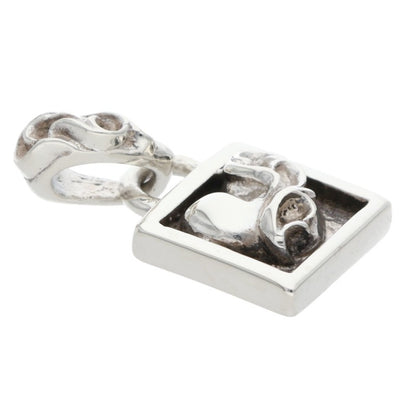 Chrome Hearts Framed Heart Charm 925 Silver Size ONE SIZE
