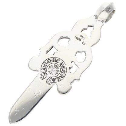 Chrome Hearts Large Dagger Silver Necklace Top Size ONE SIZE