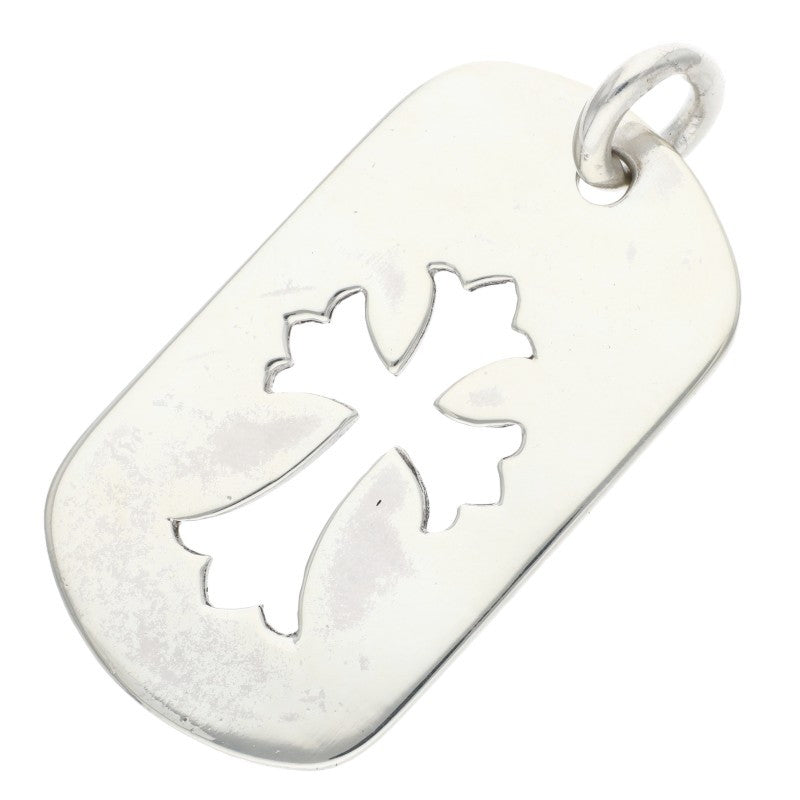Chrome Hearts Cutout Cross Large Dog Tag Size ONE Silver