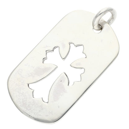 Chrome Hearts Cutout Cross Large Dog Tag Size ONE Silver