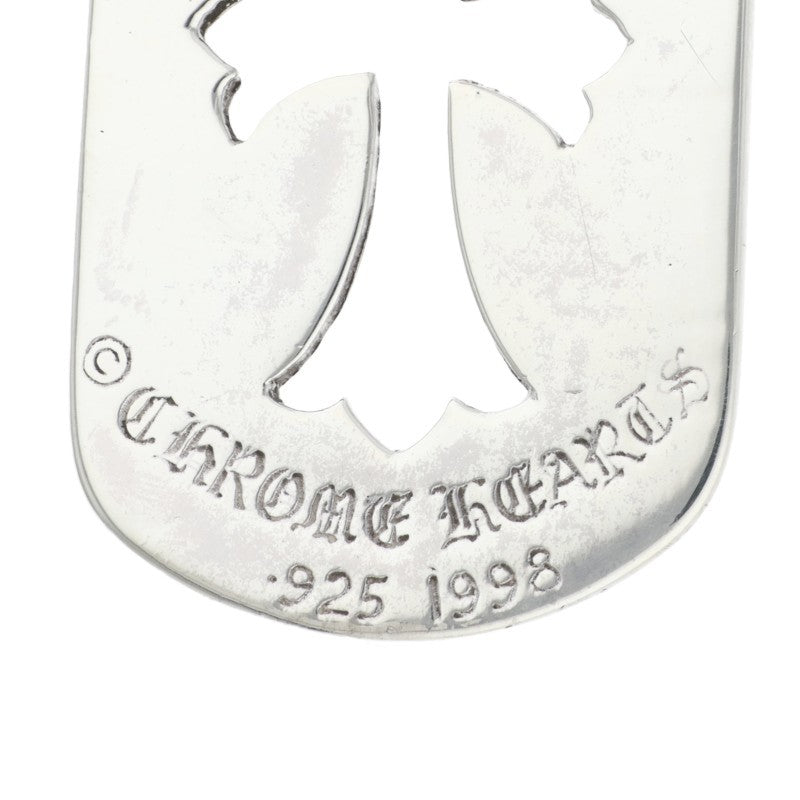 Chrome Hearts Cutout Cross Large Dog Tag Size ONE Silver