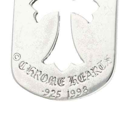 Chrome Hearts Cutout Cross Large Dog Tag Size ONE Silver