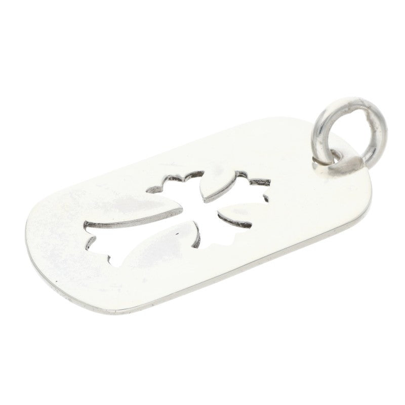 Chrome Hearts Cutout Cross Large Dog Tag Size ONE Silver