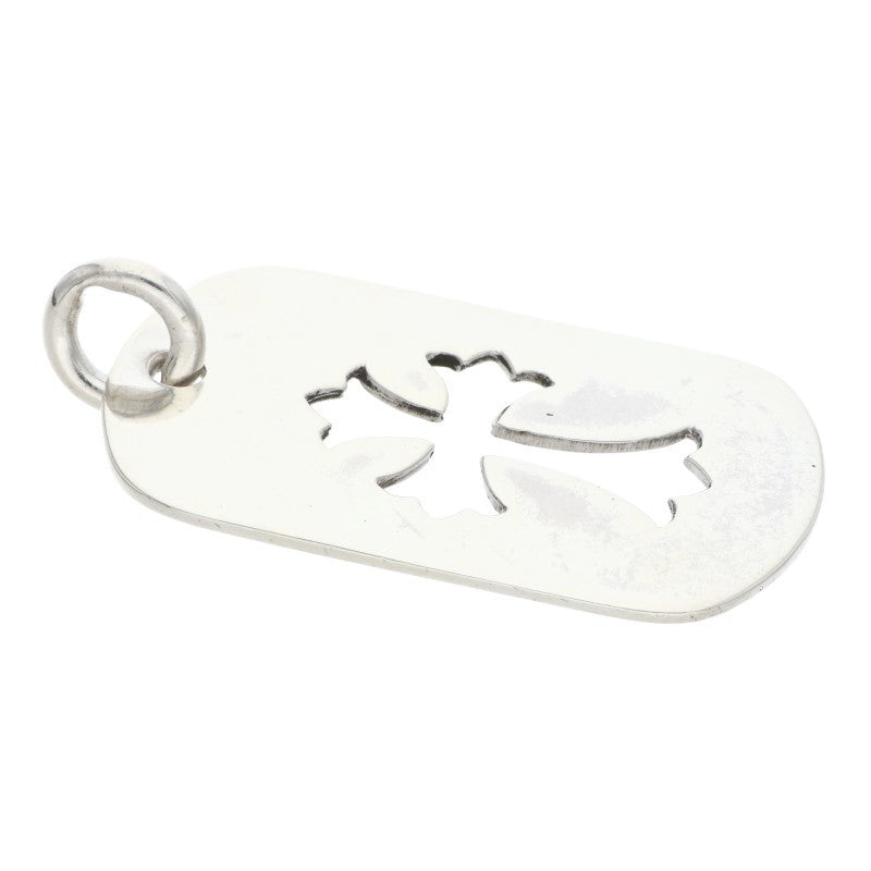 Chrome Hearts Cutout Cross Large Dog Tag Size ONE Silver