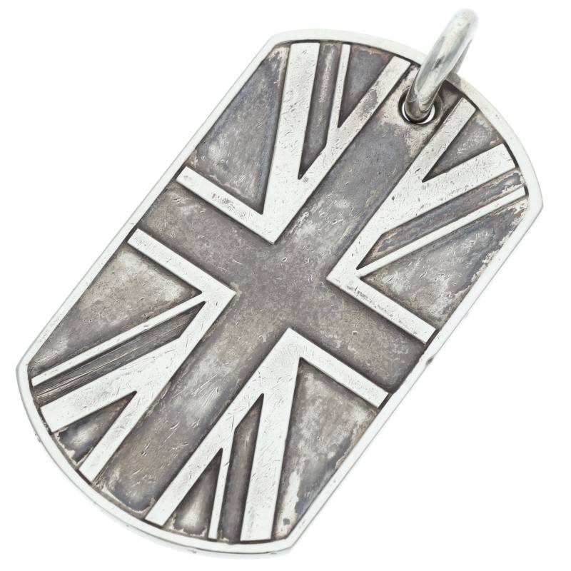 Chrome Hearts Large Dog Tag Silver Necklace Size ONE SIZE