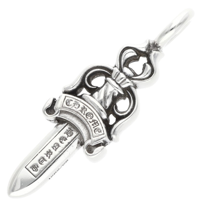 Chrome Hearts Double Dagger Silver Necklace