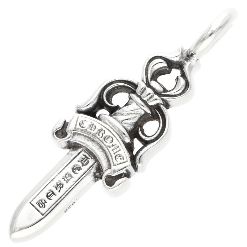 Chrome Hearts Double Dagger Silver Necklace