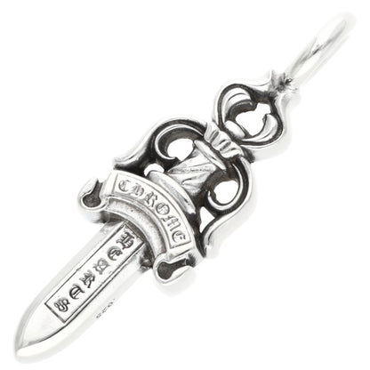 Chrome Hearts Double Dagger Silver Necklace