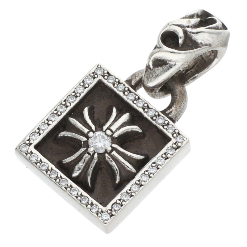 Chrome Hearts 925 Framed CH Plus Pave Diamond Size ONE Multi