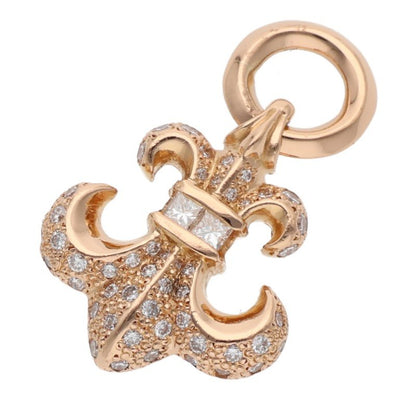 Chrome Hearts 22K BS Fleur Pave Diamond Charm Size ONE SIZE