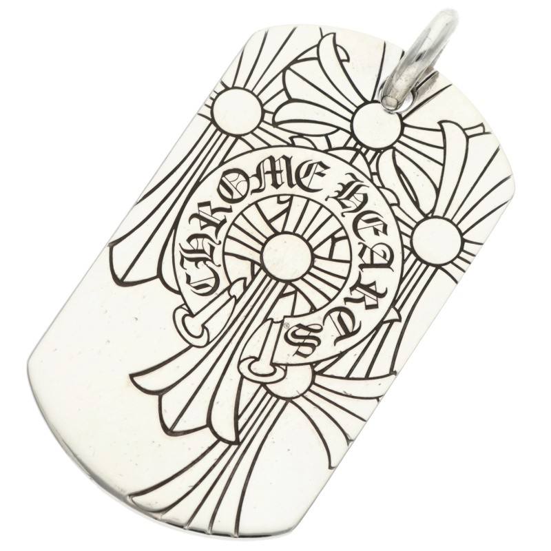 Chrome Hearts 925 God Bless Large Dog Tag Size ONE SIZE