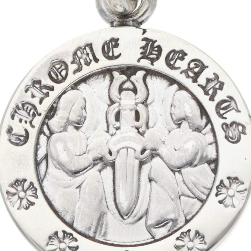 Chrome Hearts 925 Angel Medal Charm V2 Silver Size ONE SIZE