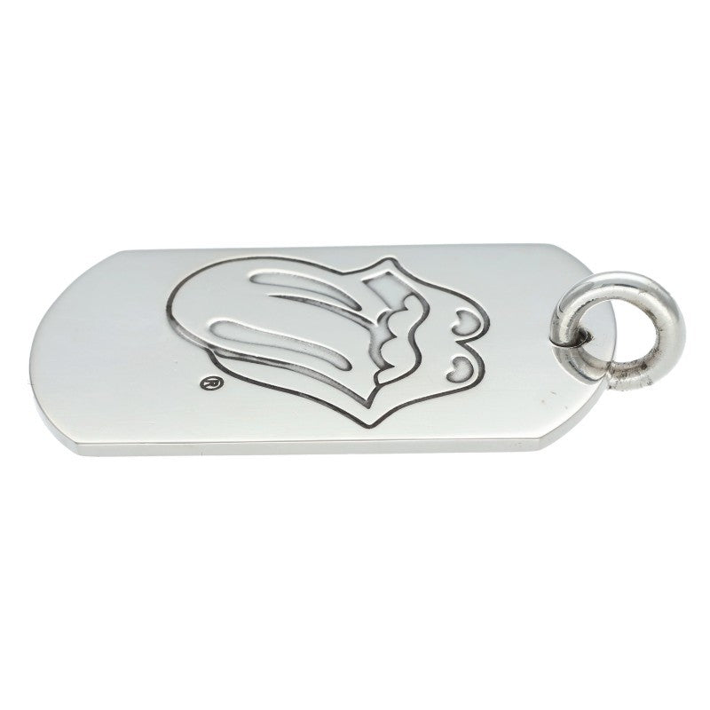Chrome Hearts 925 Large Lip & Tongue Dog Tag Size ONE Silver