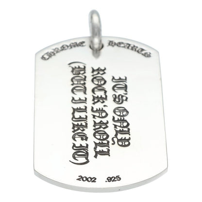 Chrome Hearts 925 Large Lip & Tongue Dog Tag Size ONE Silver