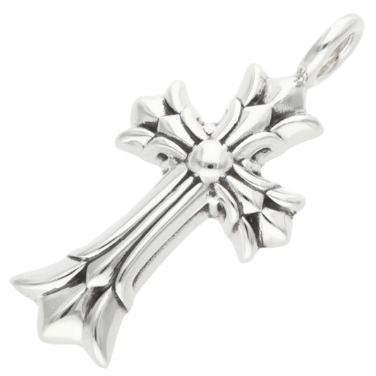 Chrome Hearts Double CH Cross Silver Pendant Size ONE SIZE