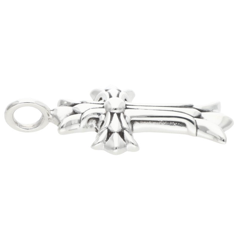 Chrome Hearts Double CH Cross Silver Pendant Size ONE SIZE