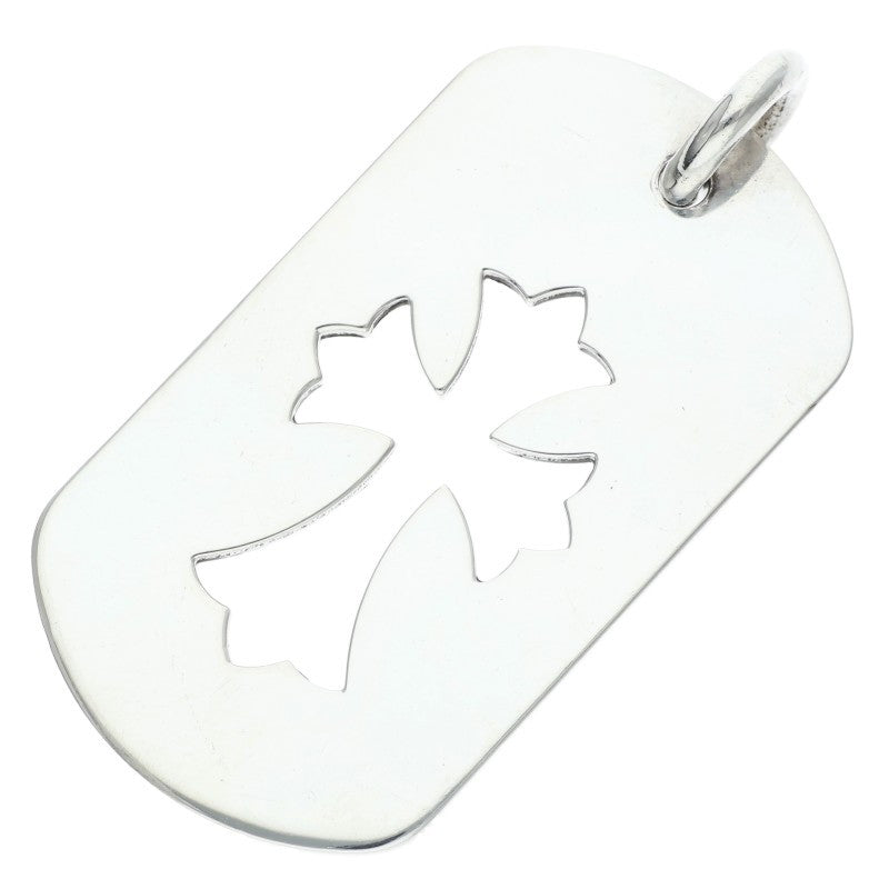 Chrome Hearts Large Cutout Cross Dog Tag Size ONE Silver