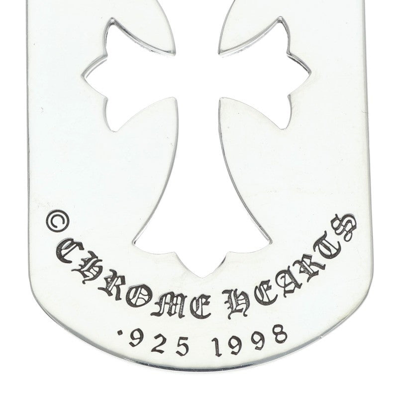 Chrome Hearts Large Cutout Cross Dog Tag Size ONE Silver