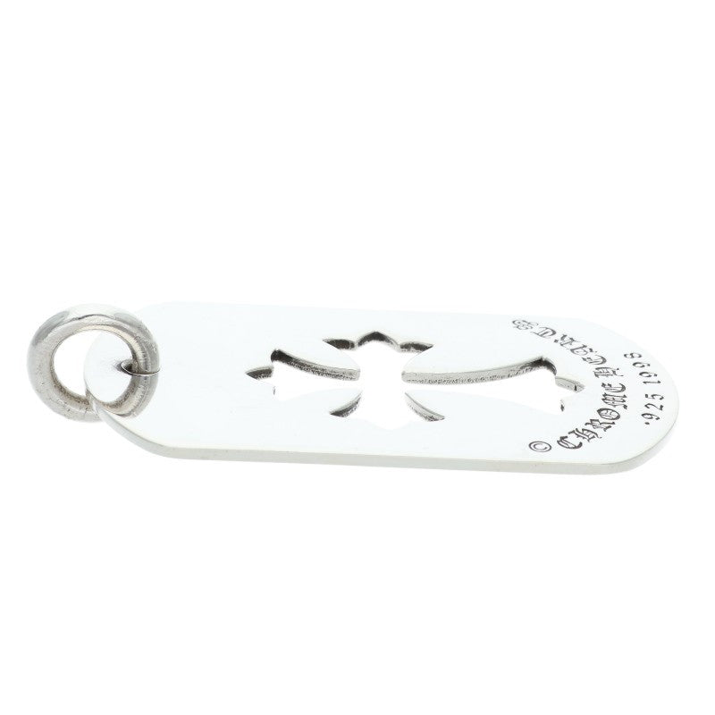 Chrome Hearts Large Cutout Cross Dog Tag Size ONE Silver