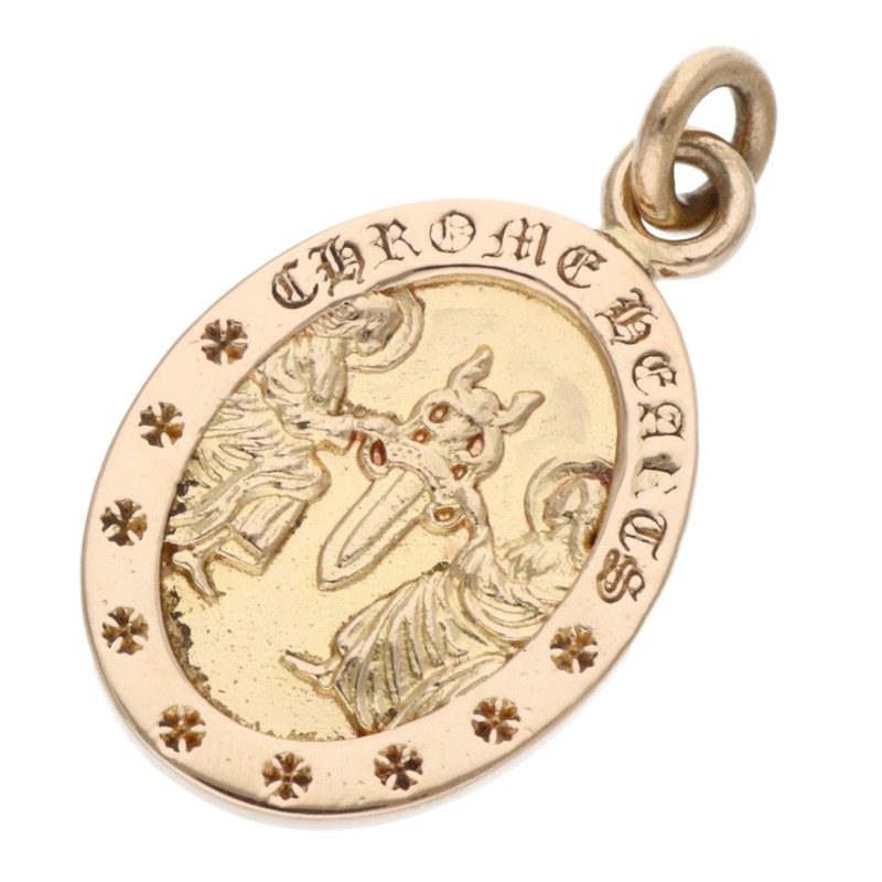 Chrome Hearts 22K Angel Medal Oval Yellow Gold Size ONE SIZE