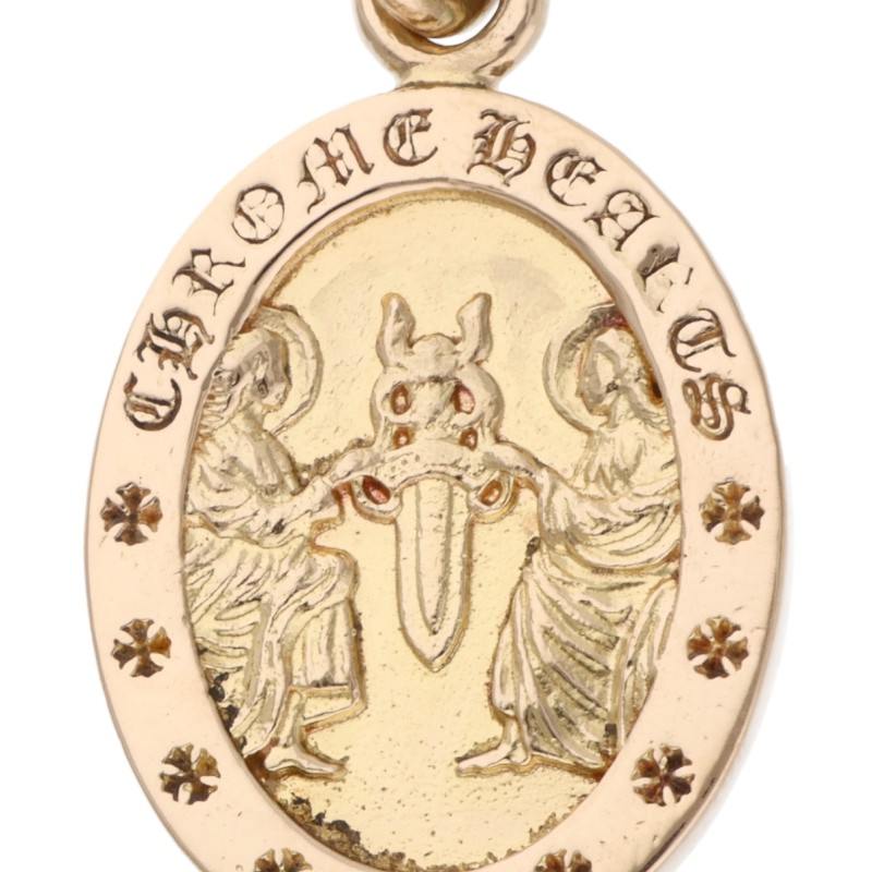 Chrome Hearts 22K Angel Medal Oval Yellow Gold Size ONE SIZE