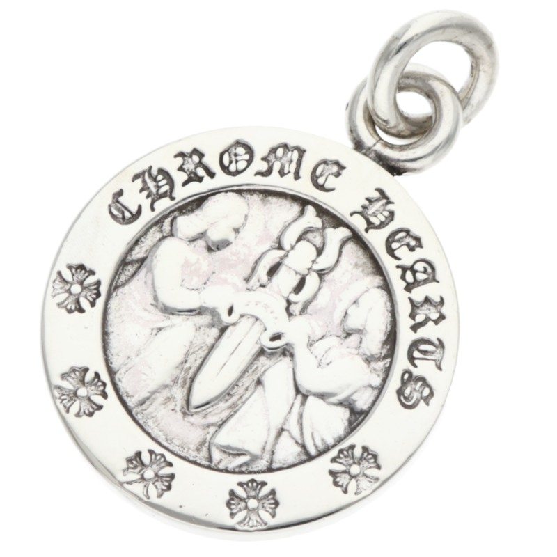 Chrome Hearts Angel Medal Charm V2 Silver Size ONE SIZE