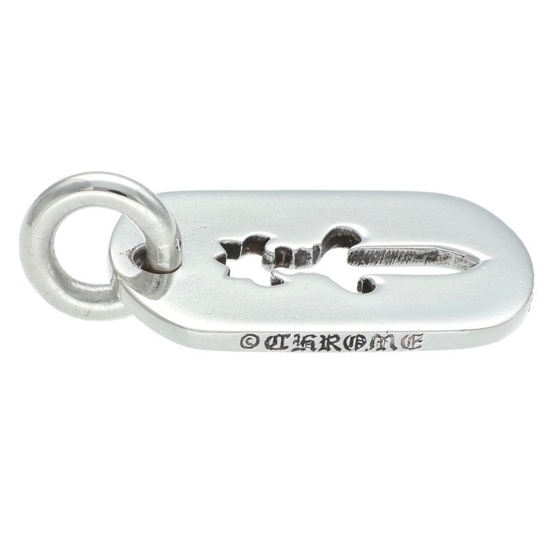 Chrome Hearts Cutout Dagger Dog Tag Silver Size ONE SIZE