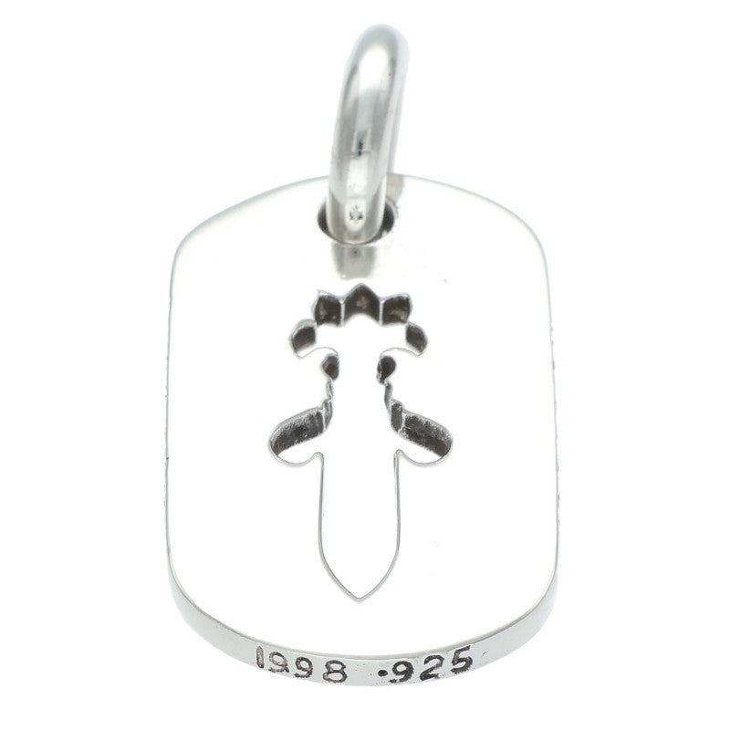 Chrome Hearts Cutout Dagger Dog Tag Silver Size ONE SIZE