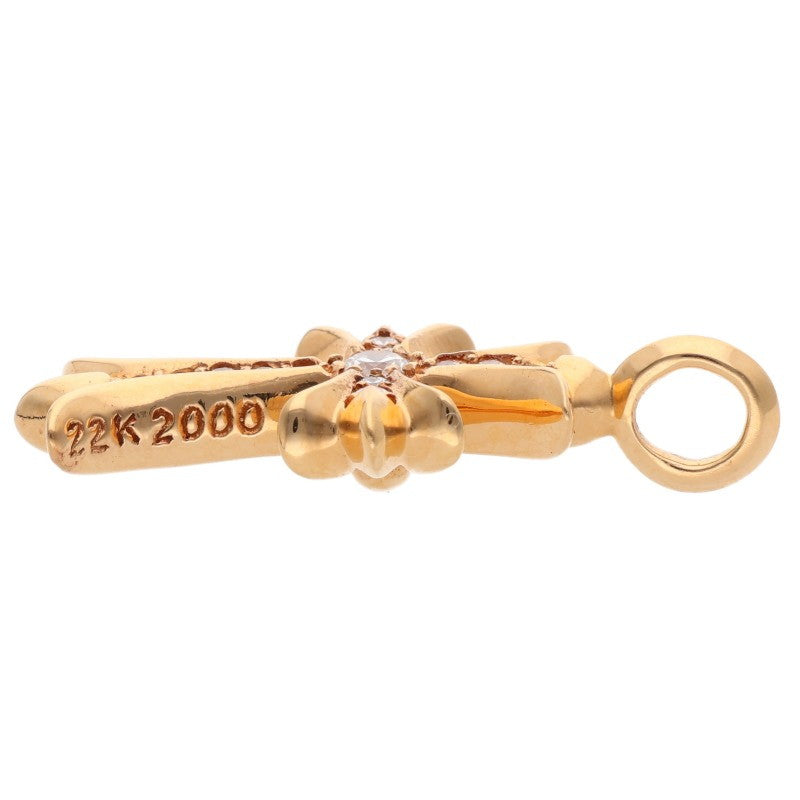 Chrome Hearts 22K Tiny Fat Cross Pave Diamond Size ONE SIZE