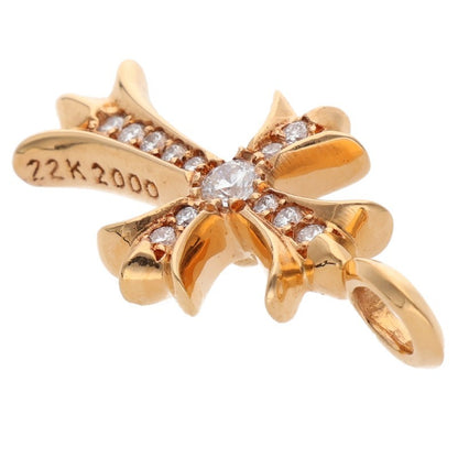 Chrome Hearts 22K Tiny Fat Cross Pave Diamond Size ONE SIZE