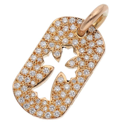 Chrome Hearts 22K Pave Diamond Tag Pendant Size ONE SIZE