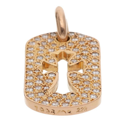 Chrome Hearts 22K Pave Diamond Tag Pendant Size ONE SIZE