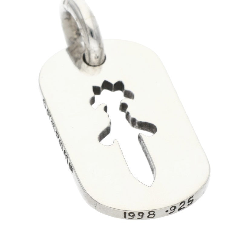 Chrome Hearts Small Cutout Dagger Dog Tag 925