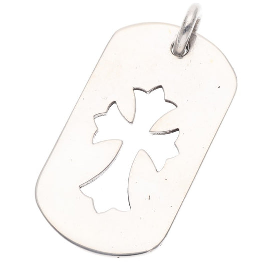 Chrome Hearts Large Cutout Cross Dog Tag 925 Size ONE SIZE