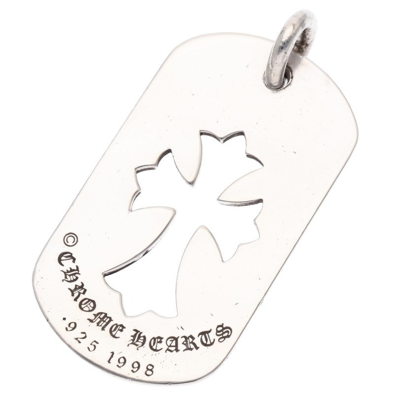 Chrome Hearts Large Cutout Cross Dog Tag 925 Size ONE SIZE