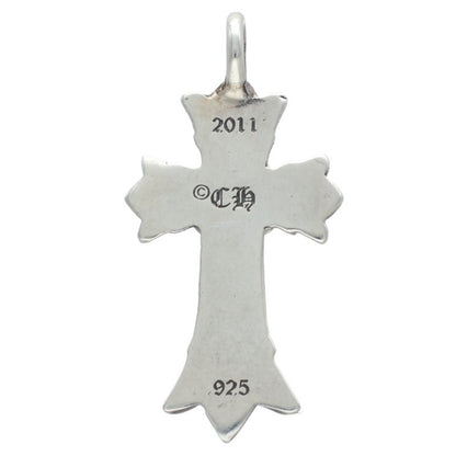 Chrome Hearts Double CH Cross Charm 925 Silver Size ONE SIZE
