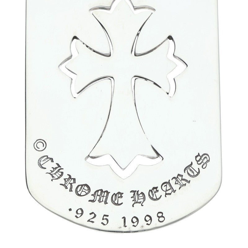 Chrome Hearts Large Cutout Tiny Cross Dog Tag Size ONE SIZE