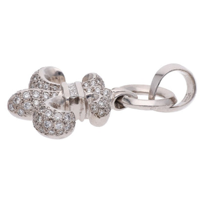 Chrome Hearts 18K White Gold BS Fleur Pave Size ONE SIZE