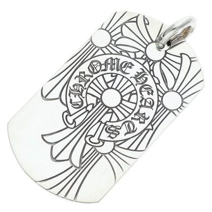 Chrome Hearts Large God Bless Dog Tag 925 Size ONE SIZE