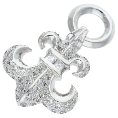 Chrome Hearts 18K BS Fleur PAVE Diamond Charm Size ONE SIZE